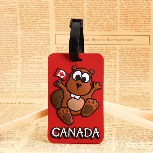 Squirrel PVC Luggage Tag Squirrel PVC Luggage Tag