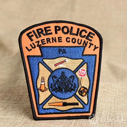 Fire Police Embroidered Patches Fire Police Embroidered Patches