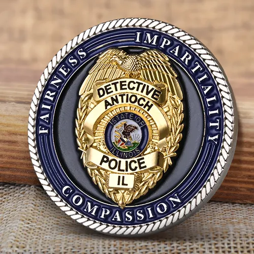 Five-pointed Star Eagle Police Challenge Coins