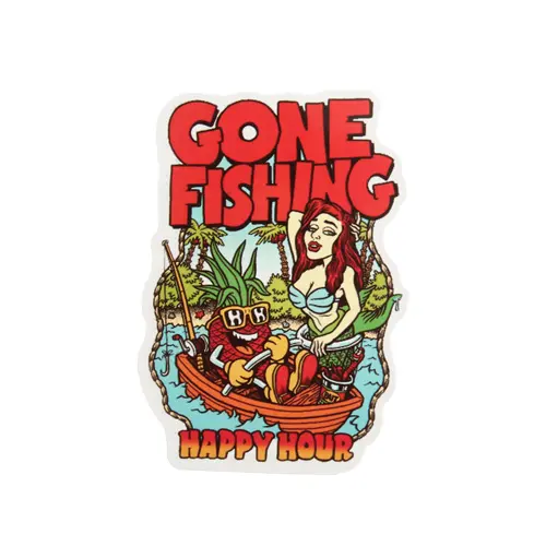 Gone Fishing Custom Stickers Gone Fishing Custom Stickers