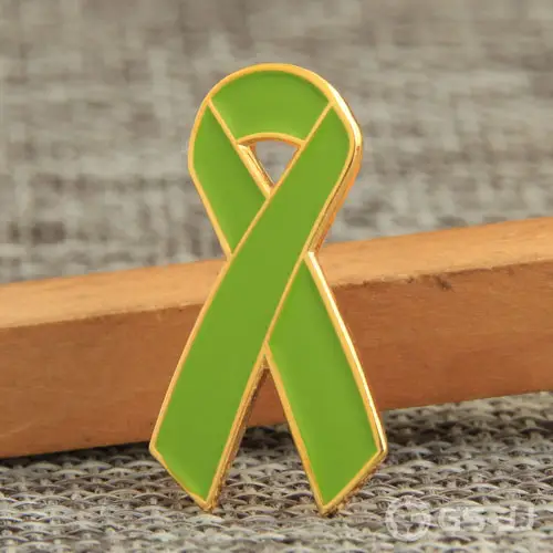 Green Ribbon Soft Enamel Pins Green Ribbon Soft Enamel Pins