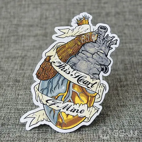 Heart-shaped Printed Patches Heart-shaped Printed Patches