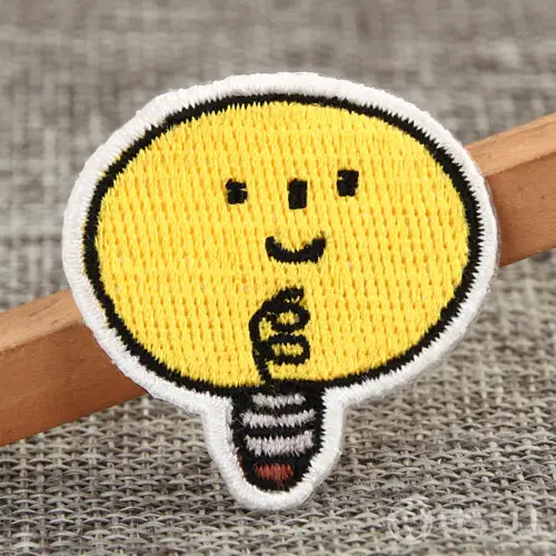 Incandescent Lamp Bulb Embroidered Patches Incandescent Lamp Bulb Embroidered Patches