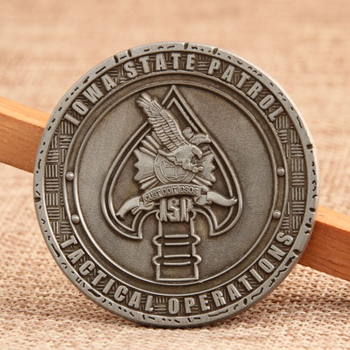  Iowa State Patrol Custom Challenge Coins