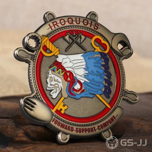 Iroquois Company 1-23 IN Army Challenge Coins Iroquois Company 1-23 IN Army Challenge Coins