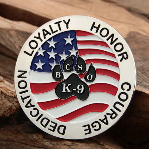 K-9 HMGO Custom Made Challenge Coins