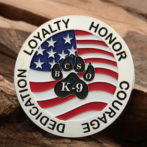 K-9 HMGO Custom Made Challenge Coins