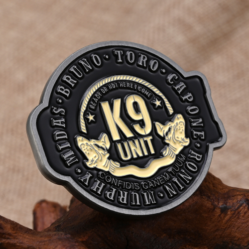 K9 Unit Law Enforcement Challenge Coins
