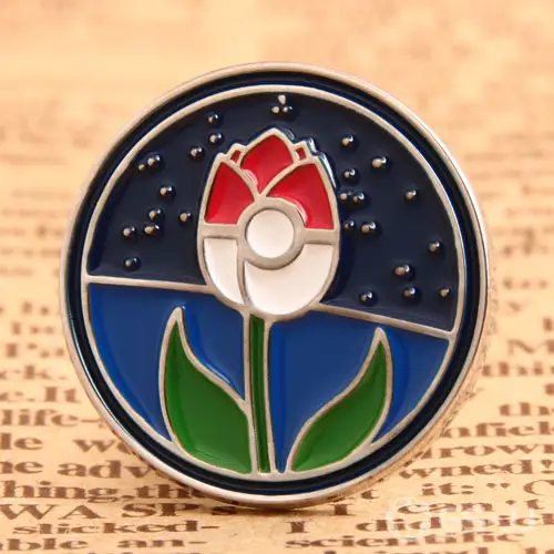 Custom Flower Lapel Pins Custom Flower Lapel Pins