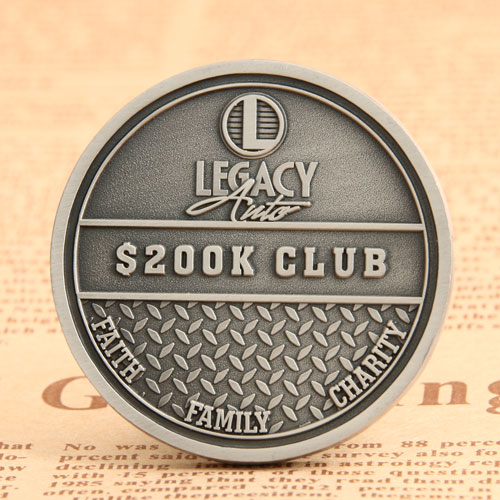 Legacy Auto Corporate Challenge Coins