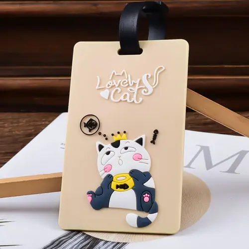 Lover Cats PVC Luggage Tag