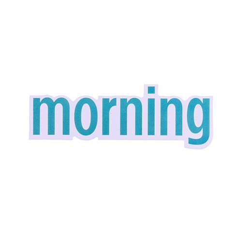 Morning Vinyl Letter Stickers