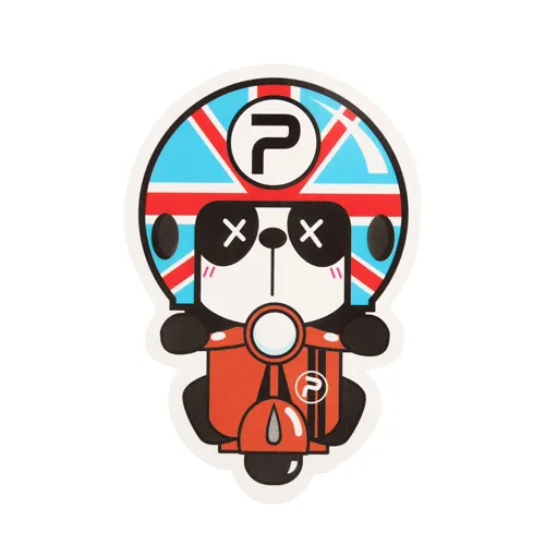 Panda Riding Custom Stickers Panda Riding Custom Stickers