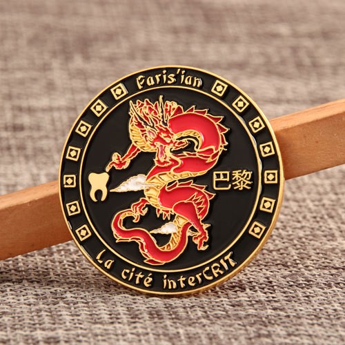 Paris Dragon Lapel Pins