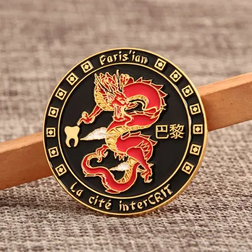 Paris Dragon Lapel Pins