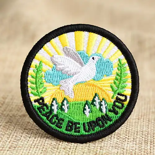 Peace Pigeon Embroidered Patches Peace Pigeon Embroidered Patches