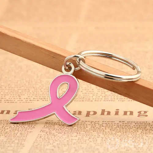 Pink Ribbon Custom Keychains Pink Ribbon Custom Keychains