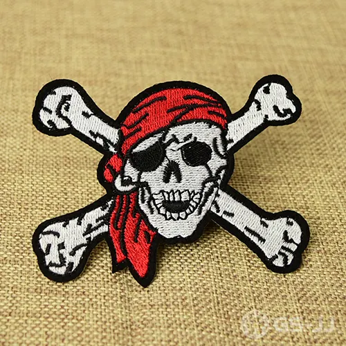 Pirate Skull Embroidered Patches Pirate Skull Embroidered Patches