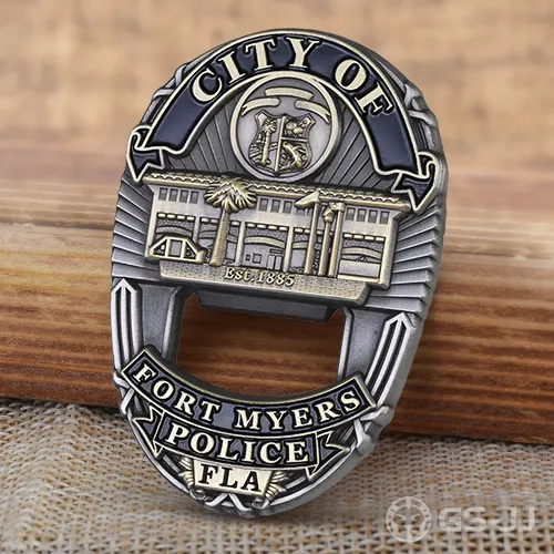 Police Department Bottle Opener Challenge Coins Police Department Bottle Opener Challenge Coins