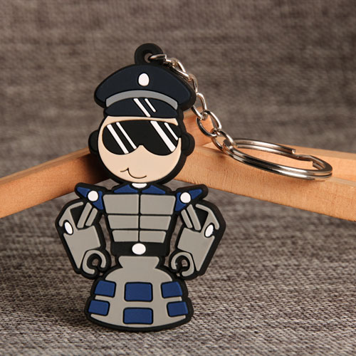 Policeman PVC Keychain 