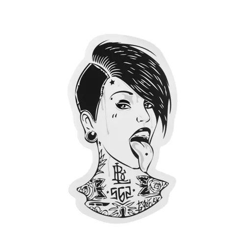 Punk Girl Custom Stickers Punk Girl Custom Stickers