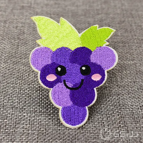 Purple Grape Embroidered Patches Purple Grape Embroidered Patches