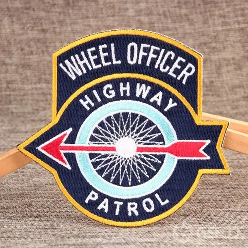 WHEEL OFFICER Embroidered Patches WHEEL OFFICER Embroidered Patches