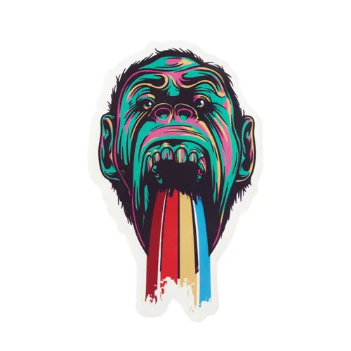 Rainbow Gorilla Custom Stickers Rainbow Gorilla Custom Stickers