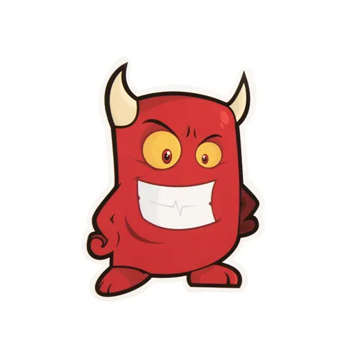 Red Monster Custom Stickers Red Monster Custom Stickers
