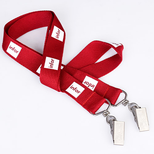 Red Sample High-Quality Custom Lanyards