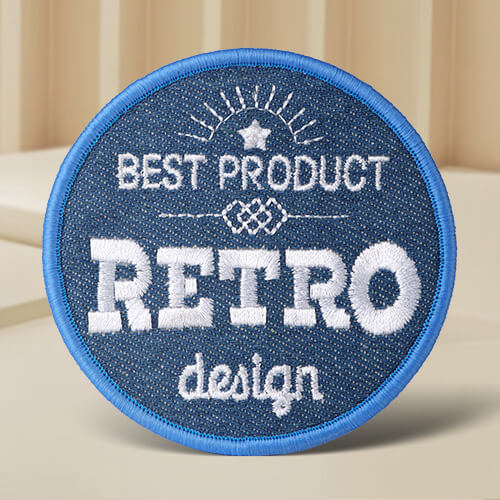 Retro Design Denim Custom Patches