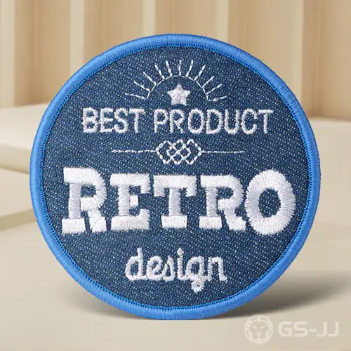 Retro Design Denim Custom Patches Retro Design Denim Custom Patches