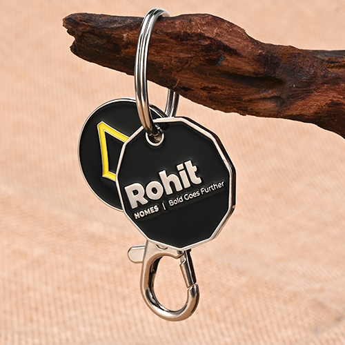 Rohit Bold Goes Further Custom Metal Keychains