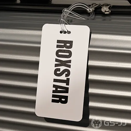ROXSTAR Rectangular Plastic Luggage Tag with Clear Strap ROXSTAR Rectangular Plastic Luggage Tag with Clear Strap
