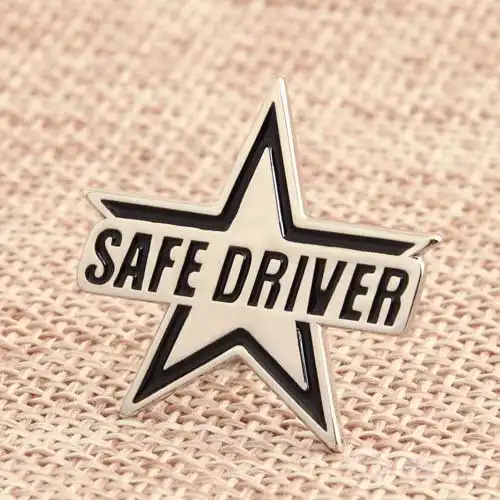 Safe Driver Cheap Enamel Pins Safe Driver Cheap Enamel Pins