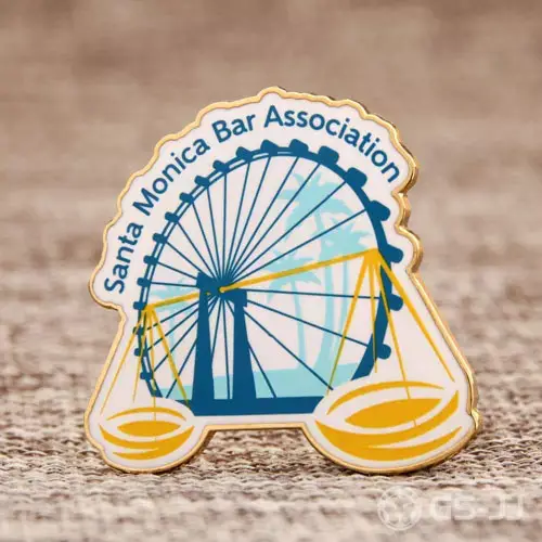 Santa Monica Bar Association Shirt custom pins Santa Monica Bar Association Shirt custom pins