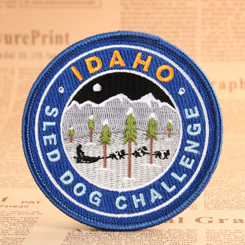 Sled Dog Embroidered Patches