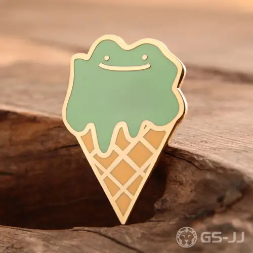 Smiling Face Ice Cream Lapel Pins Smiling Face Ice Cream Lapel Pins