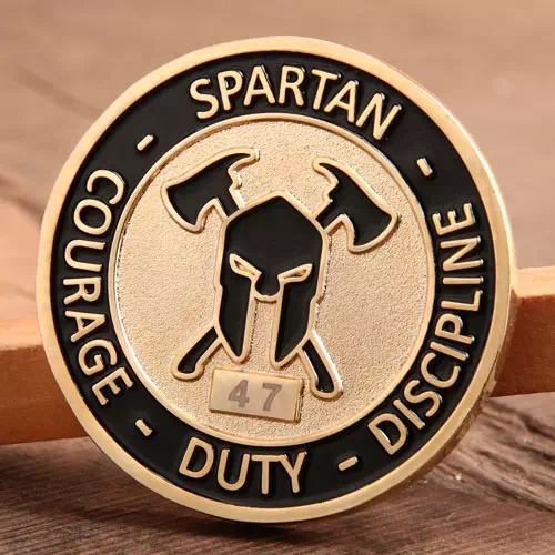 Spartan Firefighter Challenge Coins