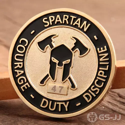 Spartan Firefighter Challenge Coins Spartan Firefighter Challenge Coins