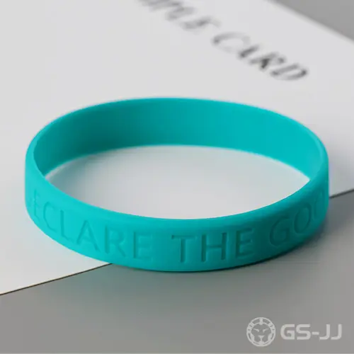 THE GOOD NEWS Cyan-blue Wristbands THE GOOD NEWS Cyan-blue Wristbands
