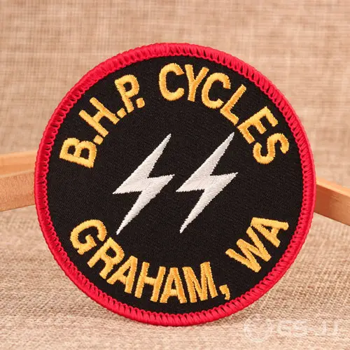 BHP Cycles Embroidered Patches BHP Cycles Embroidered Patches