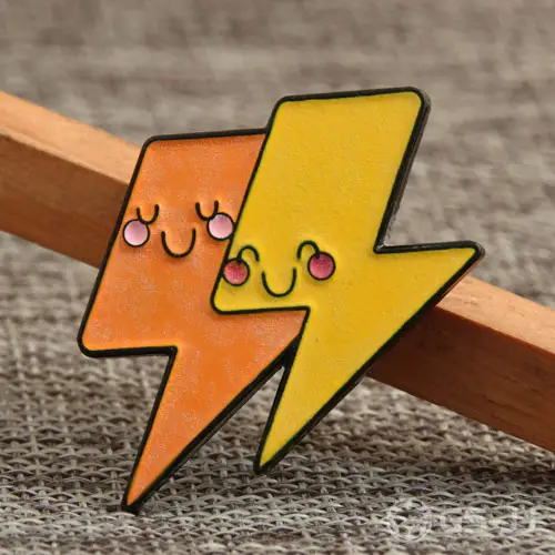 Two-Color Lightning Pins Two-Color Lightning Pins