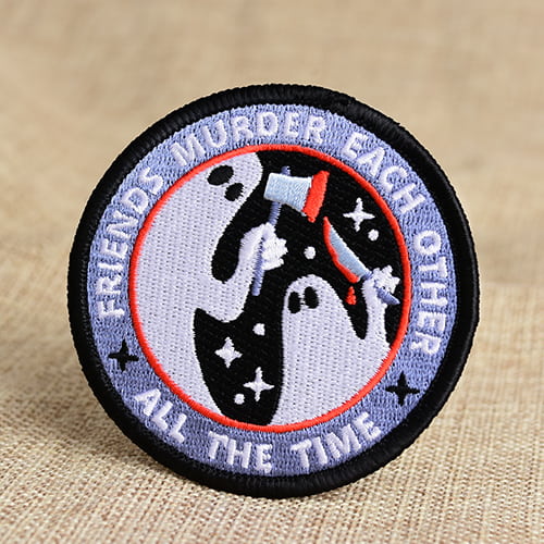 Two Ghosts Embroidered Patches