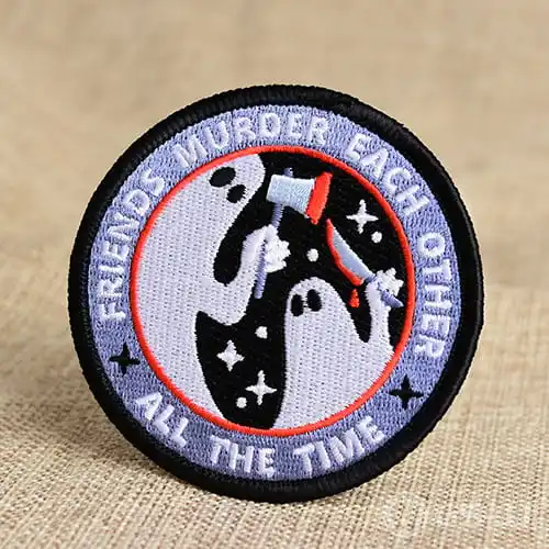 Two Ghosts Embroidered Patches Two Ghosts Embroidered Patches