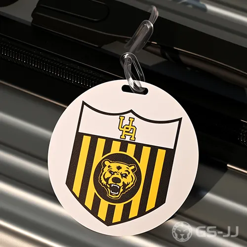 UH Tiger Head Full Color Round Plastic Luggage Tags UH Tiger Head Full Color Round Plastic Luggage Tags