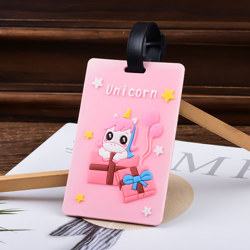 Unicorn Custom PVC Luggage Tag 