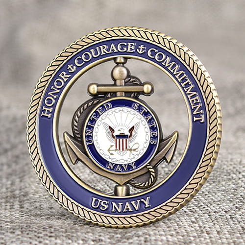 US Navy Custom Spinner Coins