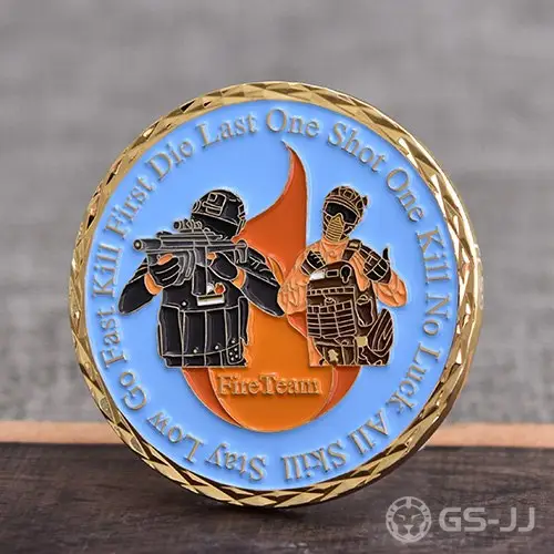 Valiant Fire Team Challenge Coins Valiant Fire Team Challenge Coins