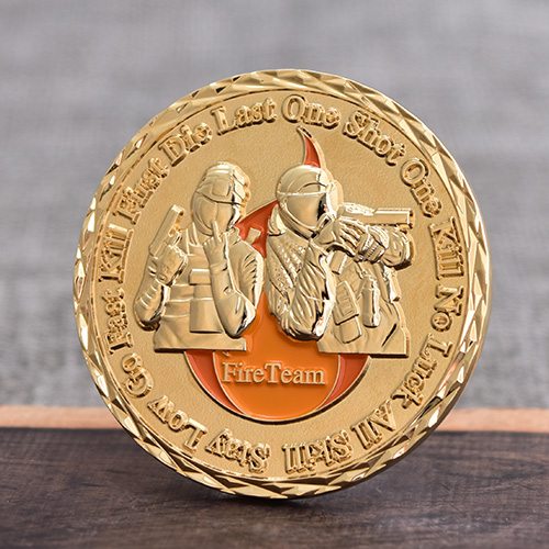 Valiant Fire Team Challenge Coins
